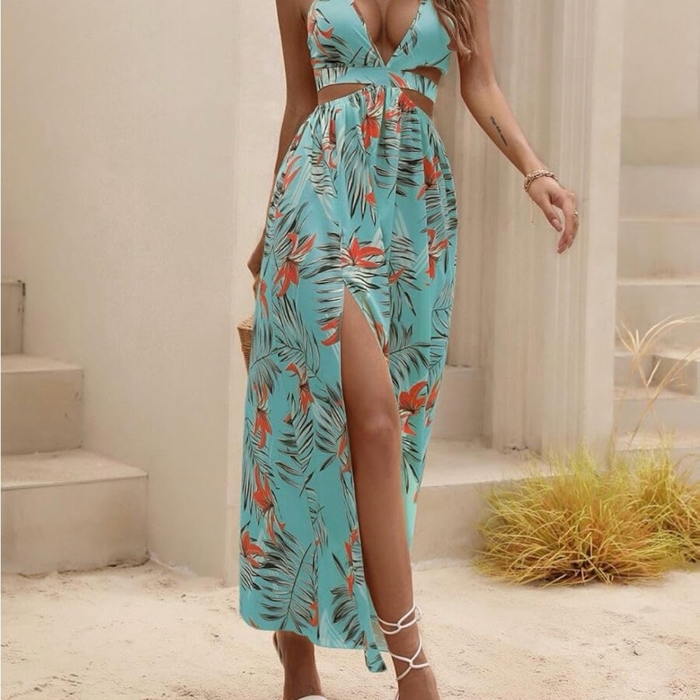 Vibrant Floral Maxi Dress
